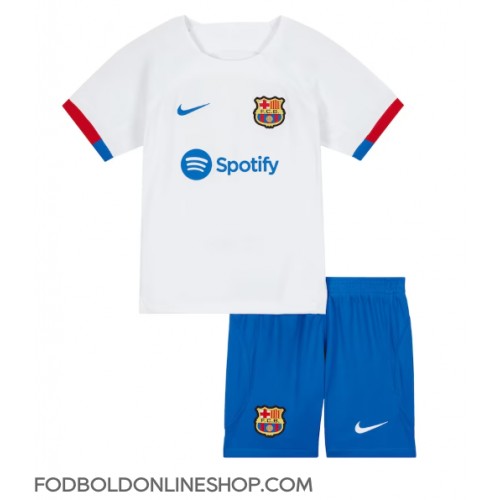 Barcelona Udebane Trøje Børn 2023-24 Kortærmet (+ Korte bukser)
